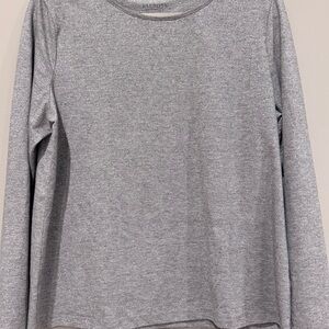Talbots Light Gray Knit Top